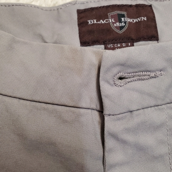 Black Brown 1826 Tailord fit twill pants - Picture 5 of 5
